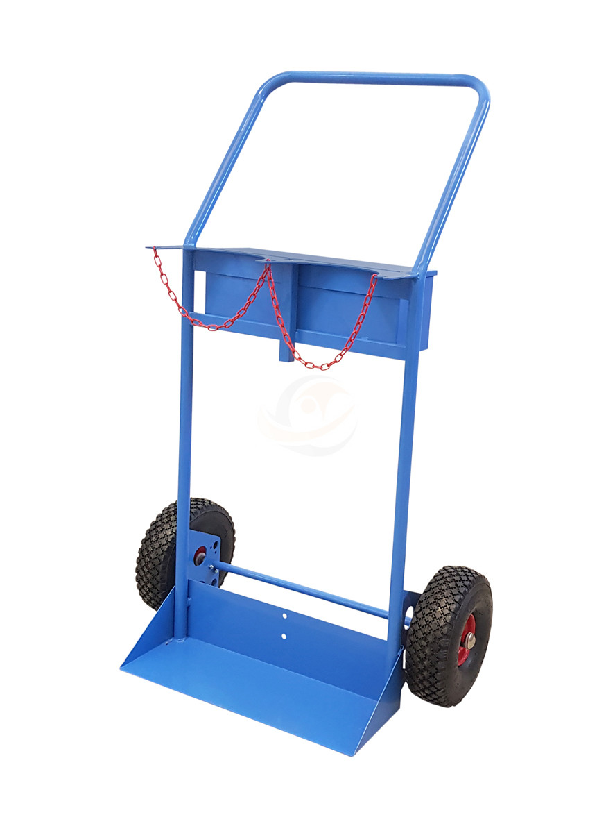 Portabombole biposto lt.40/50 con Ruote Pneumatiche e maniglione