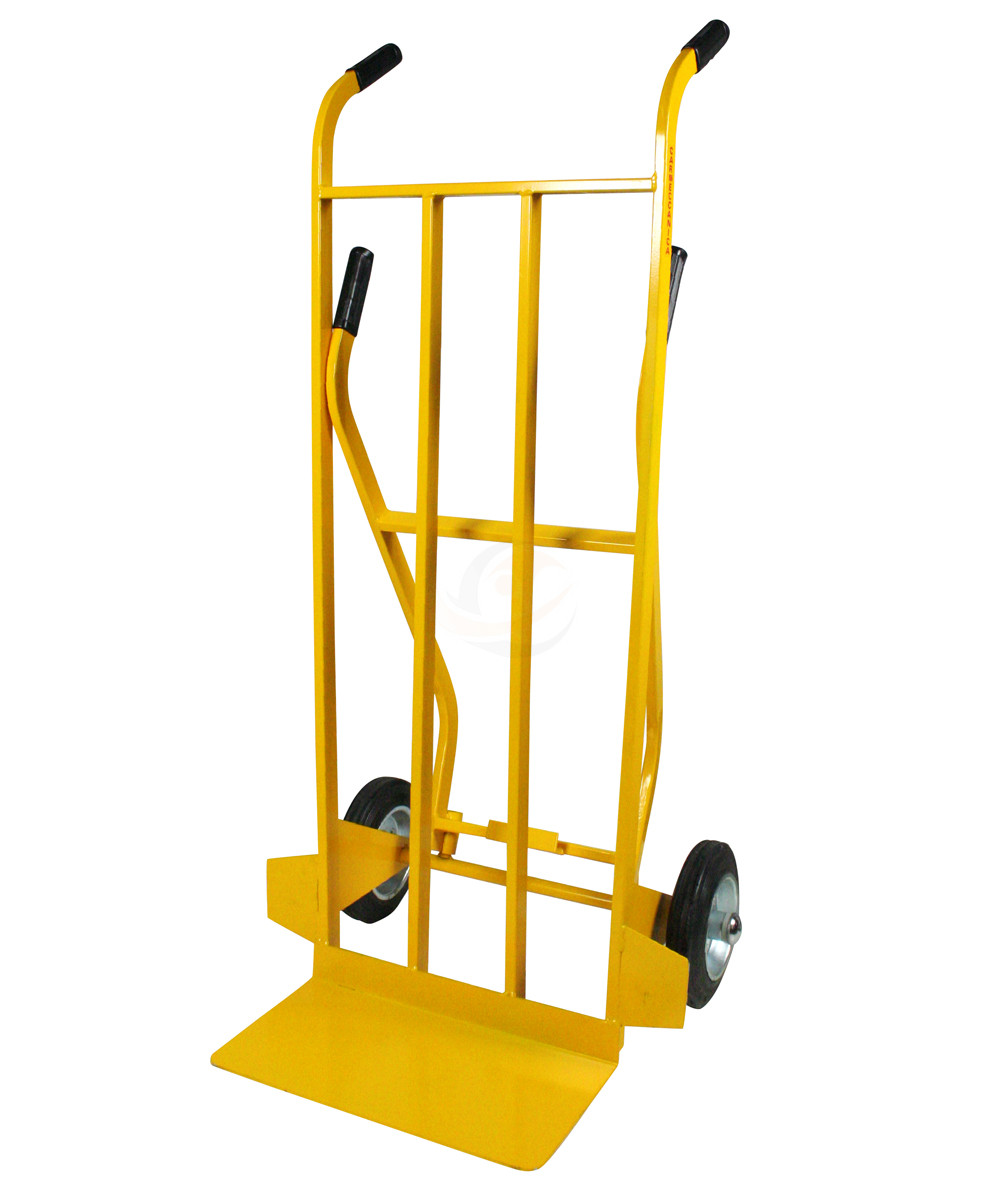 Carrello a doppia impugnatura ruote gomma piena