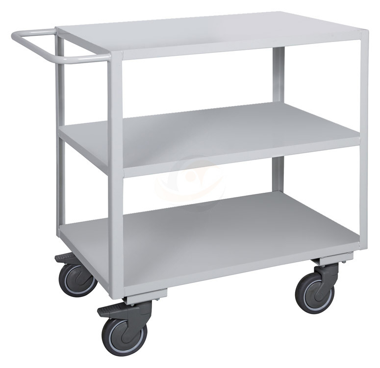 Carrello ufficio a tre piani lisci alta silenziosità