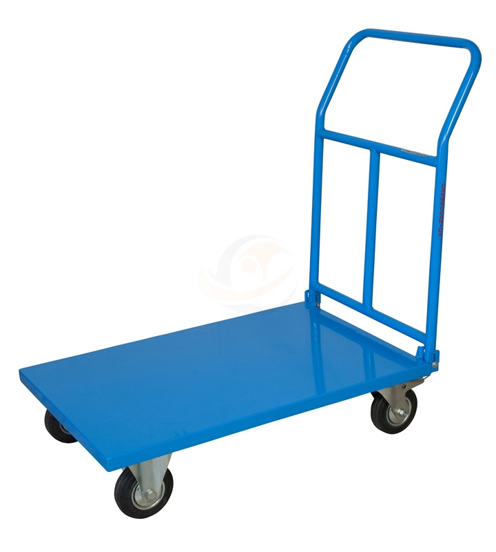 Pianale in lamiera con manico pieghevole