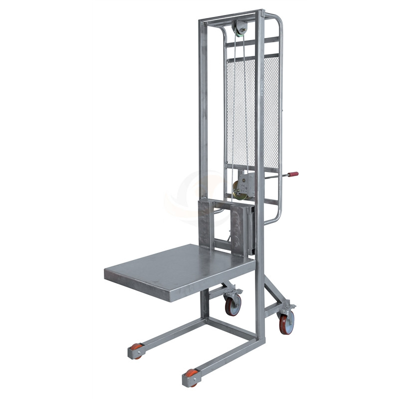 Sollevatore a pompa idraulica acciaio INOX AISI 304