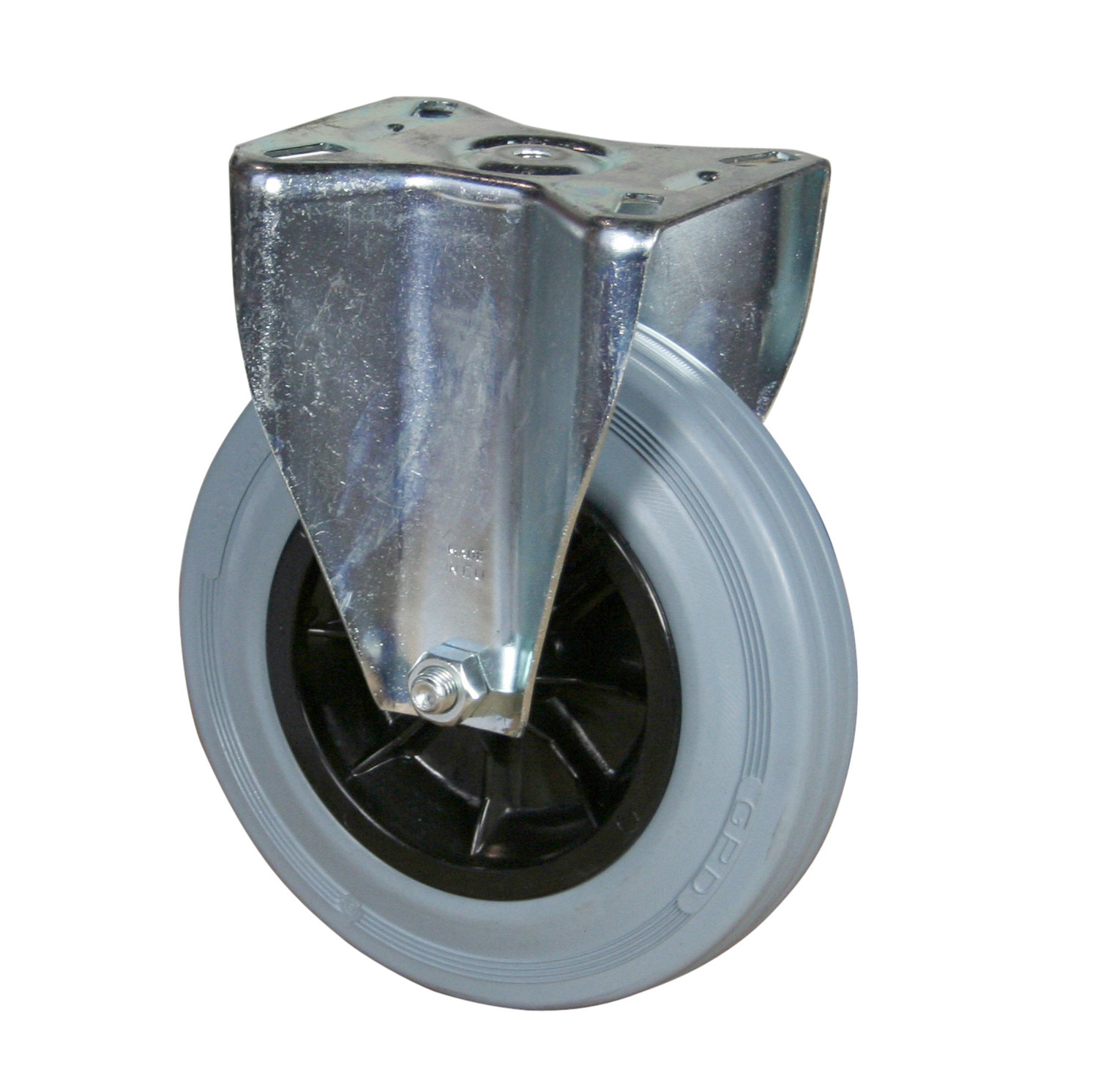 Ruota ø200x50 Gomma Antimacchia Supporto Fisso