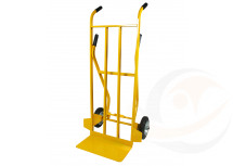 Carrello a doppia impugnatura ruote gomma piena
