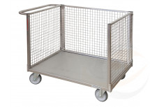 Pianale con tre sponde in rete