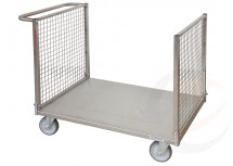 Pianale con due sponde in rete