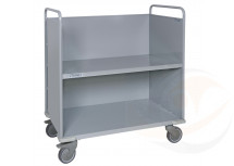 Carrello porta faldoni/fascicoli a due piani, ruote alta silenziosit