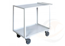 Maxi carrello ufficio a due piani con bordo alta silenziosità