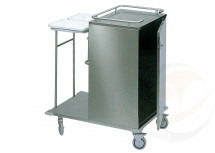 Carrello raccolta e distribuzione biancheria in acciaio