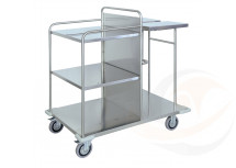 Carrello raccolta e distribuzione biancheria in acciaio