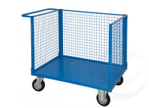 Pianale con tre sponde in rete 