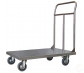 Pianale Medio mm 500x800 in acciaio inox AISI 304 con 2 ruote con freno