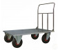 Pianale in acciaio inox con Ruote Pneumatiche girevoli