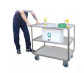 Carrello a 3 piani inox carico