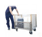 Carrello inox a 4 sponde